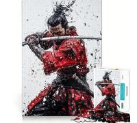 Puzzle de 1000 pièces représentant Un Guerrier samouraï Cadeau Unique et apaisant (38x52cm)