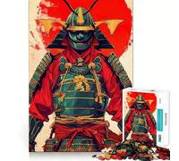 Puzzle de 1000 pièces représentant Un Guerrier samouraï en Armure Solaire, idéal pour Les Adultes, pour stimuler la mémoire, se divertir à la Maison et décorer Un Mur (38x52cm)