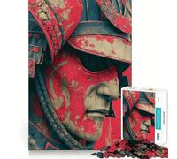 Puzzle de 1000 pièces représentant Un Guerrier samouraï en Gros Plan, idéal pour Adultes, pour améliorer la mémoire et soulager l'anxiété Un Cadeau Artistique à Assembler (38x52cm)