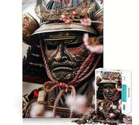 Puzzle de 1000 pièces représentant Un Guerrier samouraï en Gros Plan, idéal pour Les Adolescents Jeu de logique Pure, Relaxant et aux découpes nettes Pièce d'art raffinée (38x26cm)