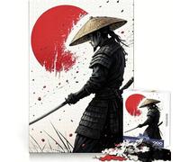 Puzzle de 1000 pièces représentant Un Guerrier samouraï et Son Katana, idéal pour Les Adultes Jouet Intelligent et Amusant à Installer chez soi Idéal pour Les fêtes de Fin d'année (38x26cm)