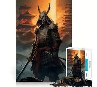 Puzzle de 1000 pièces représentant Un Guerrier samouraï, idéal pour Adultes Jeu de logique Transparent, Silencieux et Facile à Utiliser Découpe Parfaite Cadeau élégant (38x52cm)
