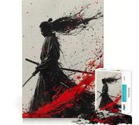 Puzzle de 1000 pièces représentant Un Guerrier samouraï, idéal pour Les Adolescents Marque Wise Think Toy Marque Gentle Leisure Tight Cut Thème Liste de souhaits du Père Noël (38x26cm)