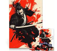 Puzzle de 1000 pièces représentant Un Guerrier samouraï, idéal pour Les Adolescents Renforce la mémoire, apaise l'esprit, Passe-Temps Relaxant et de qualité Cadeau Festif (38x26cm)