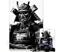 Puzzle de 1000 pièces représentant Un Guerrier samouraï, idéal pour Les Adolescents Un Jeu d'éveil Relaxant et apaisant, Parfait pour Noël (38x52cm)
