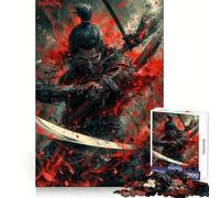 Puzzle de 1000 pièces représentant Un Guerrier samouraï, idéal pour stimuler la mémoire des Adultes, Passe-Temps à Domicile, décoration Murale (38x26cm)