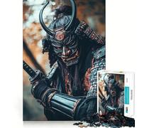 Puzzle de 1000 pièces représentant Un Guerrier samouraï masqué, idéal pour Adultes, pour développer sa mémoire, se détendre et s'amuser Cadeau de Noël idéal (50x75cm)