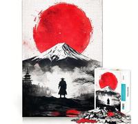 Puzzle de 1000 pièces représentant Un Guerrier samouraï sous Forme de Graffiti, idéal pour Adultes Découpe Lisse, Parfait pour stimuler la mémoire et se détendre Cadeau d'anniversaire idéal (50x75cm)