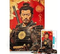 Puzzle de 1000 pièces représentant Un Guerrier samouraï sous Forme de Graffiti, idéal pour Les Adolescents Décoration Murale apaisante et Amusante aux découpes nettes (38x26cm)