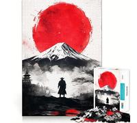 Puzzle de 1000 pièces représentant Un Guerrier samouraï sous Forme de Graffiti, idéal pour Les Adolescents Jeu de logique Stimulant, Relaxant et élégant Bords Nets Cadeau Parfait (38x52cm)