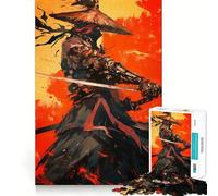 Puzzle de 1000 pièces représentant Un Guerrier Shinobi, idéal pour Les Adolescents Jeu de logique Fine, Passe-Temps Calme, pièce de Collection aux Bords Nets 38x26cm