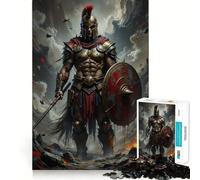 Puzzle de 1000 pièces représentant Un Guerrier Spartiate en Position de Combat, idéal pour Les Adolescents Jeu Intelligent et Convivial Découpe précise Pièce de Collection Artistique 50x75cm