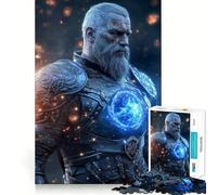 Puzzle de 1000 pièces représentant Un Guerrier Viking avec Un orbe Lumineux (50x75cm) Jeu de réflexion Stimulant Maintien Optimal Défi cérébral interactif pour la Maison