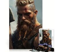 Puzzle de 1000 pièces représentant Un Guerrier Viking Berserker Exercice cérébral, détente et Relaxation Découpe de précision Cadeau Symbolique (38x26cm)