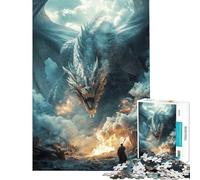 Puzzle de 1000 pièces représentant Un Immense Dragon Mystique idéal pour Les Adolescents et Les Adultes Jeu de réflexion Stimulant décoration Parfaite et activités ludiques à la Maison (75x50cm)