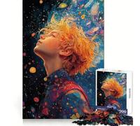 Puzzle de 1000 pièces représentant Un Jeune Homme contemplant Les étoiles idéal pour Les Adolescents pour développer Leur mémoire pour des Moments de détente et de Bonheur Bords Nets Cadeau Parfait
