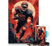 Puzzle de 1000 pièces représentant Un Joueur de Football américain,idéal pour Les Adultes Exercice Mental,découpe de précision,Bords Lisses,activité relaxante à Faire en Groupe à l’intérieur 38x26cm
