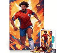 Puzzle de 1000 pièces représentant Un Joueur de Football en Action, idéal pour Les Adolescents, pour améliorer Leur mémoire, se détendre et créer Une œuvre d'art aux découpes nettes (38x52cm)