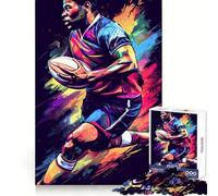 Puzzle de 1000 pièces représentant Un Joueur de Rugby en Action, idéal pour Les Adultes, pour renforcer la mémoire, Jouer en Groupe et Offrir Un Cadeau élégant aux Bords Nets (38x26cm)