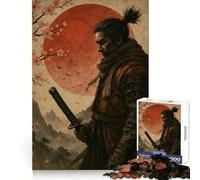 Puzzle de 1000 pièces représentant Un Katana de Guerrier samouraï pour Adultes, Un Jeu de réflexion Stimulant pour Toute la Famille, Une Belle idée Cadeau (38x26cm)