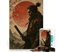 Puzzle de 1000 pièces représentant Un Katana de Guerrier samouraï pour Adultes, Un Jeu de réflexion Stimulant pour Toute la Famille, Une Belle idée Cadeau (38x26cm)