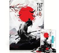 Puzzle de 1000 pièces représentant Un Katana de samouraï Japonais, idéal pour Les Adolescents Jeu de réflexion et de détente, Design élégant, à Assembler Cadeau de qualité supérieure (50x75cm)