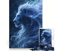 Puzzle de 1000 pièces représentant Un Lion céleste,idéal pour Les Adultes Développez Vos compétences cognitives,passez Un Moment agréable et mémorable grâce à sa découpe précise (38x26cm)