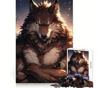 Puzzle de 1000 pièces représentant Un Loup anthropomorphe, idéal pour Les Adolescents améliore la mémoire, se détend et s'amuse Un Cadeau Unique aux Bords Nets 38x26cm