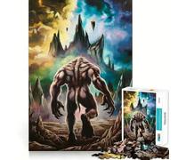 Puzzle de 1000 pièces représentant Un Loup-Garou dans Un Paysage Fantastique Jeu de réflexion et d'adresse Assemblage Stable,pièces Qui ne bougent Pas Un Passe-Temps agréable pour Les Longs Week-Ends
