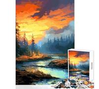 Puzzle de 1000 pièces représentant Un Magnifique Paysage Naturel Décoration idéale pour la Maison Cadeau Parfait pour Les Amateurs de Jeux et de Manipulation Jeu Stimulant et Complexe 50x75cm