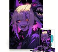 Puzzle de 1000 pièces représentant Un Masque de démon pour Fille d'anime,idéal pour Les Adultes Jeu Amusant et Facile à Assembler Activité familiale Amusante en soirée (50x75cm)