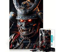 Puzzle de 1000 pièces représentant Un Masque de Guerrier samouraï, idéal pour Les Adolescents Jeu de logique et de Construction, décoration Murale légère et relaxante aux découpes Lisses (38x26cm)