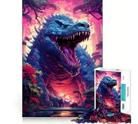 Puzzle de 1000 pièces représentant Un Monstre Alligator Antique Un Jeu de logique et de réflexion,idéal pour Un Moment de Calme et Un Exercice Mental à Faire à la Maison (50x75cm)
