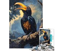Puzzle de 1000 pièces représentant Un Oiseau Lumineux sur Une Branche idéal pour Les Adolescents et Les Adultes Jeu de Relaxation et Cadeau Original pour Femmes Parfait pour Un Anniversaire ou Noël