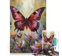 Puzzle de 1000 pièces représentant Un Papillon, idéal pour Les Adolescents Jeu intellectuel, détente et Bien-être Découpe de qualité Cadeau de Saison (38x26cm)