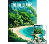 Puzzle de 1000 pièces représentant Un Parc National des Îles Vierges Un Jeu éducatif Stimulant et Un Casse-tête idéal Un Cadeau Parfait pour Femmes et Hommes (Taille 50x75cm)