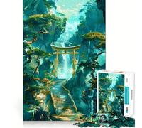 Puzzle de 1000 pièces représentant Un Paysage Asiatique Mystique pour Adolescents Think Toy Amusant et apaisant Objet de Collection aux Contours Nets (50x75cm)
