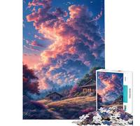 Puzzle de 1000 pièces représentant Un Paysage champêtre de rêve idéal pour stimuler Le Cerveau Tout en s'amusant Décoration Murale ludique et Humoristique pour Les 14 Ans et Plus (50x75cm)