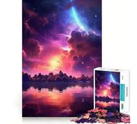Puzzle de 1000 pièces représentant Un Paysage Cosmique Vibrant,idéal pour Les Adolescents Jeu de mémoire et de réflexion Système de Verrouillage sécurisé,Aucune pièce ne se détache