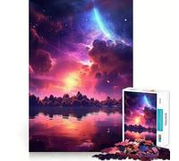 Puzzle de 1000 pièces représentant Un Paysage Cosmique Vibrant,idéal pour Les Adultes Jeu de réflexion et d'adresse,découpé au Laser pour Un Assemblage Parfait Activité enrichissante