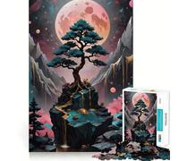 Puzzle de 1000 pièces représentant Un Paysage de bonsaï, idéal pour Les Adolescents Jeu de logique Stimulant, activité à la Maison, Bords Nets, Cadeau précieux 50x75cm