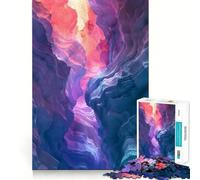 Puzzle de 1000 pièces représentant Un Paysage de Canyon Pastel pour Adultes, Jeu intellectuel apaisant, décoration Murale de qualité (38x26cm)