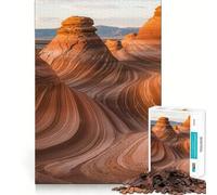 Puzzle de 1000 pièces représentant Un Paysage de Formations rocheuses ondulées idéal pour Adultes Renforce la mémoire soulage Le Stress et Offre des Bords de qualité supérieure Pièce d'art raffinée