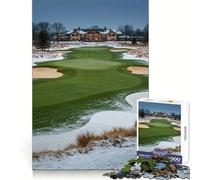 Puzzle de 1000 pièces représentant Un Paysage de Golf Hivernal, idéal pour Les Adolescents activité Physique et de Loisirs, Assemblage sans Couture, Cadeau d'anniversaire (38x52cm)