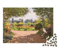 Puzzle de 1000 pièces représentant Un Paysage de Jardin, Un Chemin forestier Brumeux, pour Adultes. Jeu éducatif et décoratif. Un défi Stimulant. Idéal comme52 x 38 cm.
