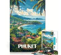 Puzzle de 1000 pièces représentant Un Paysage de l'île de Phuket, idéal pour Les Adolescents Facile à Assembler, à découper et à présenter Cadeau Parfait pour Les vœux du Père Noël (50x75cm)