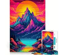 Puzzle de 1000 pièces représentant Un Paysage de Montagne et de lac, idéal pour Les Adolescents Jeu cognitif et Passe-Temps apaisant Finition Premium Liste de souhaits du Père Noël (50x75cm)