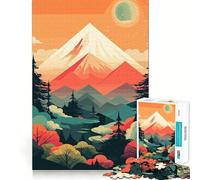 Puzzle de 1000 pièces représentant Un Paysage de Montagne, idéal pour Adultes Jeu Intelligent et Amusant à réaliser chez soi pour Les fêtes (50x75cm)