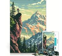 Puzzle de 1000 pièces représentant Un Paysage de Montagne, idéal pour Les Adolescents, pour renforcer Leur mémoire, se détendre à la Maison, Bords Nets, Un Cadeau précieux (38x52cm)