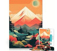 Puzzle de 1000 pièces représentant Un Paysage de Montagne, idéal pour Les Adolescents Un Cadeau Exquis à Assembler et Qui stimule la mémoire grâce à Une Image Lumineuse et relaxante (38x52cm)